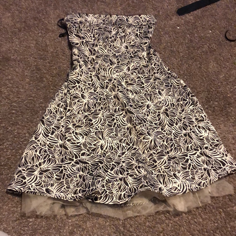 Vintage brown floral dress